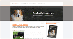 Desktop Screenshot of bordercollieadvice.com